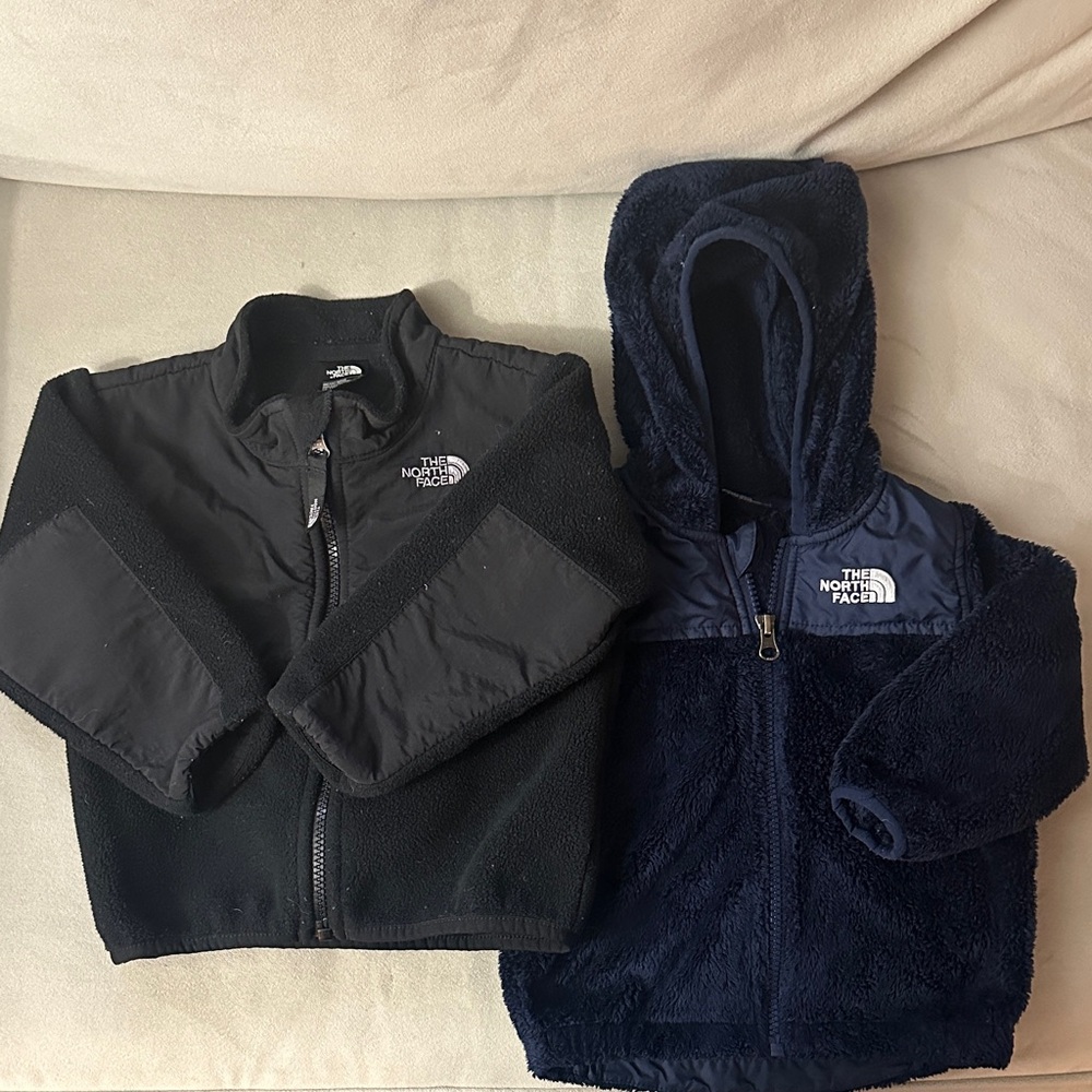 TWO for ONE! The North Face Kids' Black and Navy Jackets